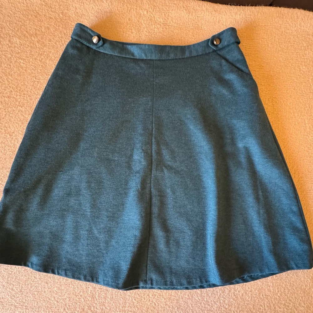 The Limited Deep Teal A-Line Skirt